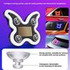 Solar Car Triangle Window Butterfly Shape Lamp Suction Cup LED Ambient Light USB Rechargeable Atmosphere Neon Light