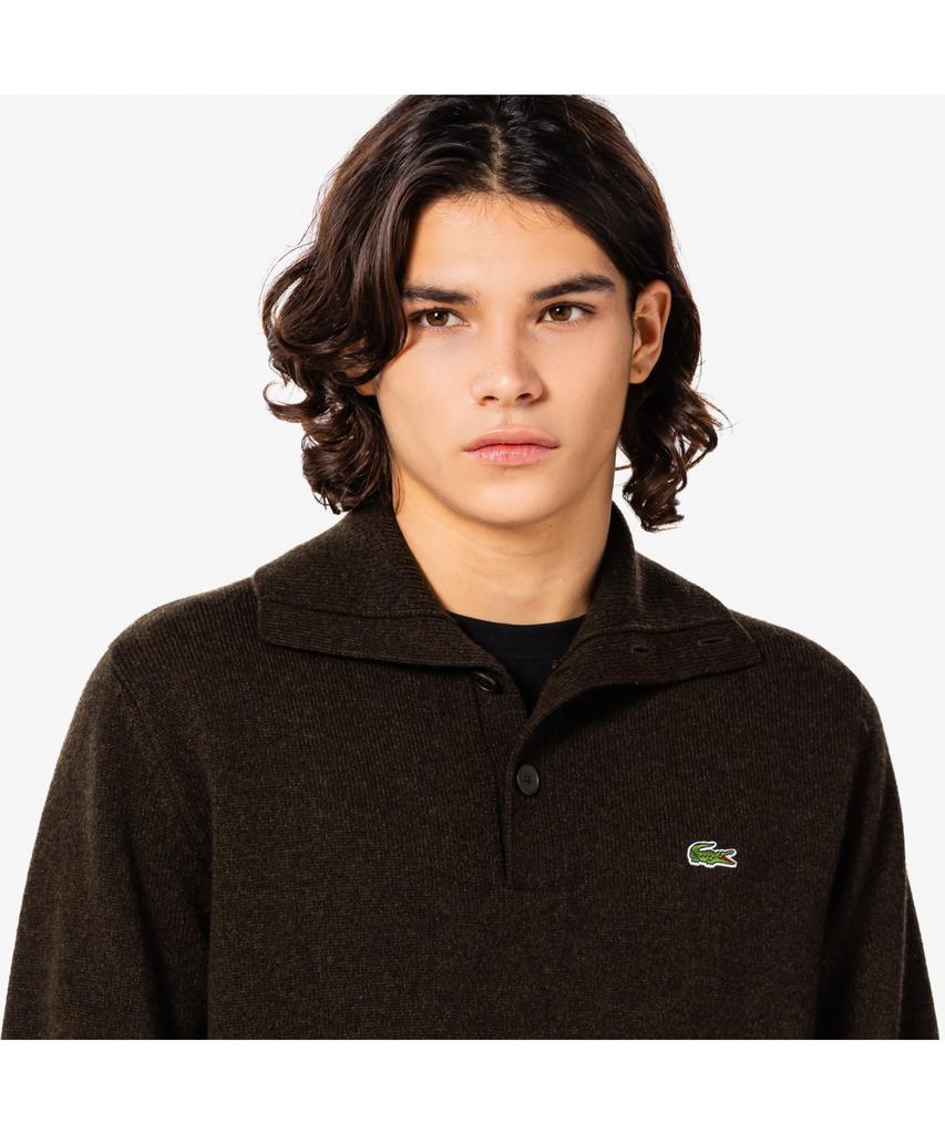 LACOSTE Men'S Half Button Pullover Ah332E-55N Skb