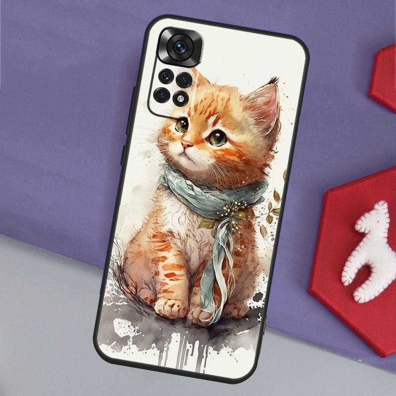 Kitted Cats Cute Funda For Xiaomi Redmi Note 13 14 Pro 12 11 9 10 9S 10S 11S 12S Redmi 14C 10C 12C 13C Case