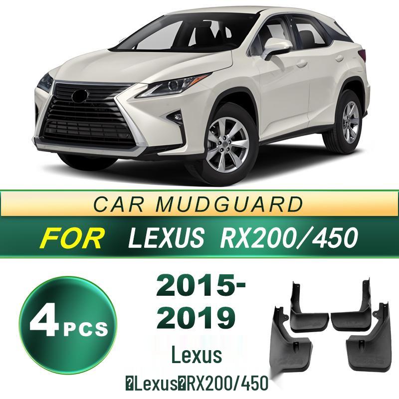 Compatible Soft Rubber Mud Flaps for 15-19 Lexus RX200/450