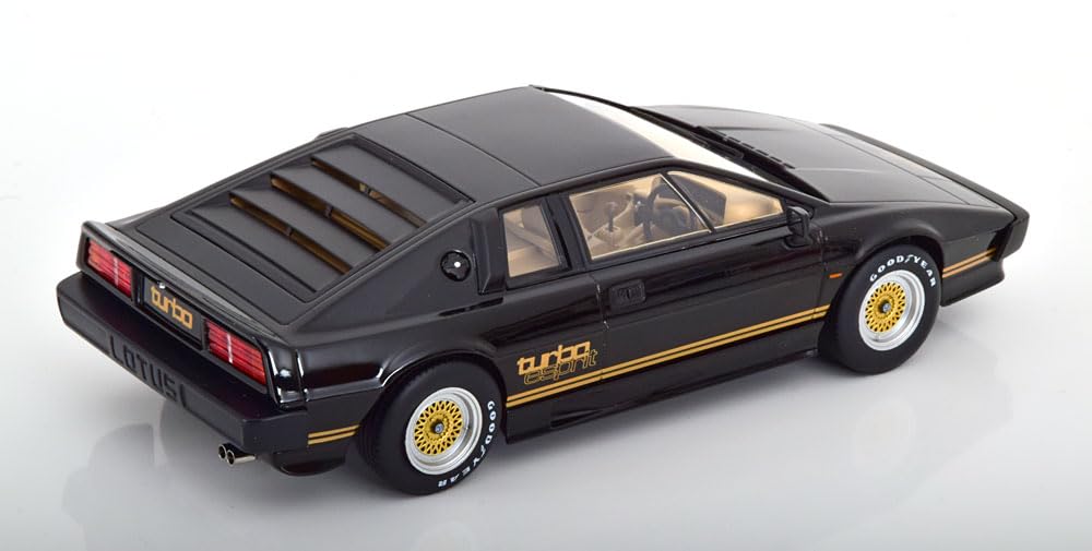 Lotus Esprit Turbo 1981, hotový produkt, měřítko 1:18, černá/zlatá