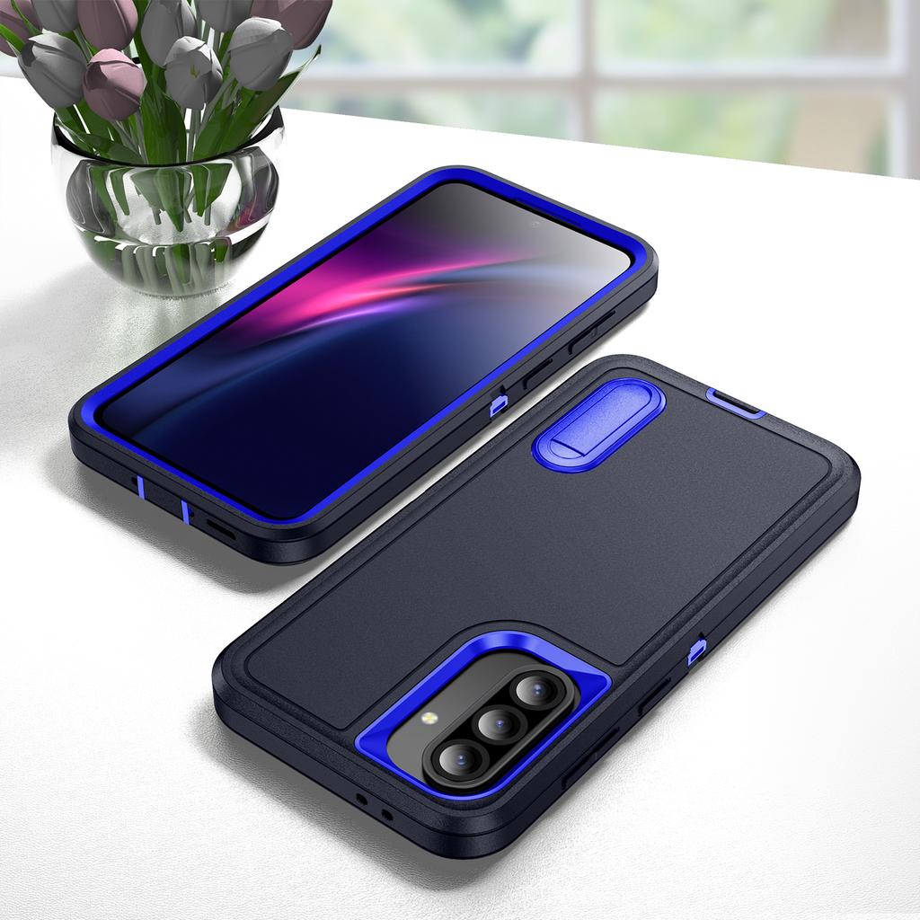 For Samsung Galaxy A56 5G/A36 5G Case Kickstand Phone Cover PC + Silicone + EVA 3-in-1 Design