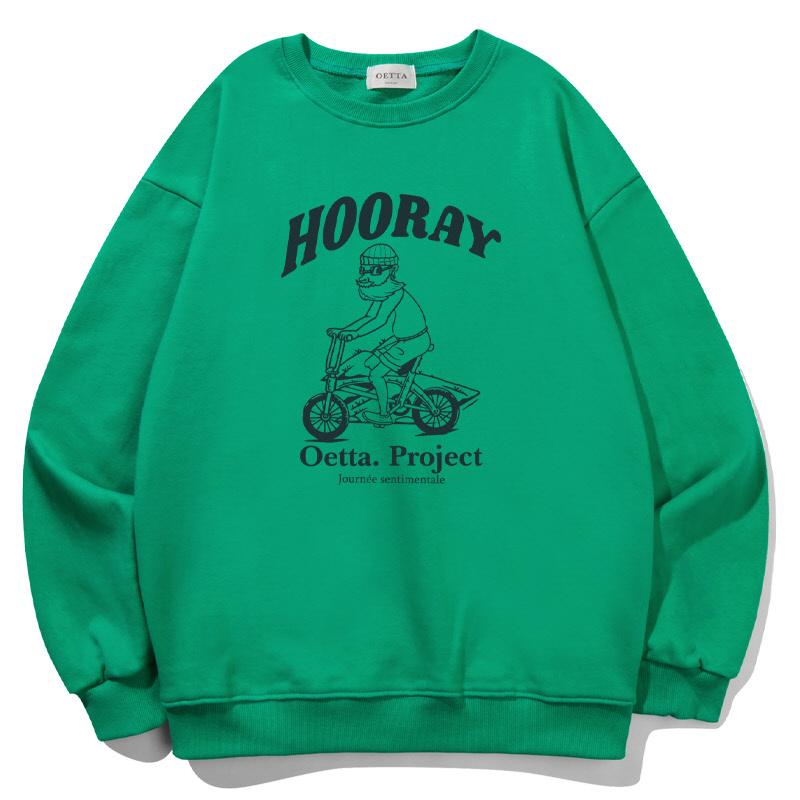 Худи оверсайз с логотипом Yda Hurei_Ot3D016Gr Green/M