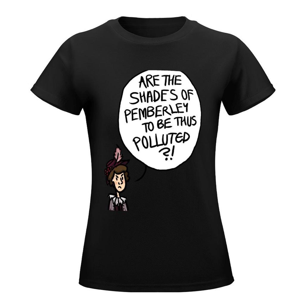 Shades Of Pemberley T-Shirt T-Shirts Lustiges Sommeroberteil Damenkleidung T-Shirt Kleid Frauen