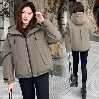 Women’s Short Hooded Windproof Thicken Warm Winter Jacket