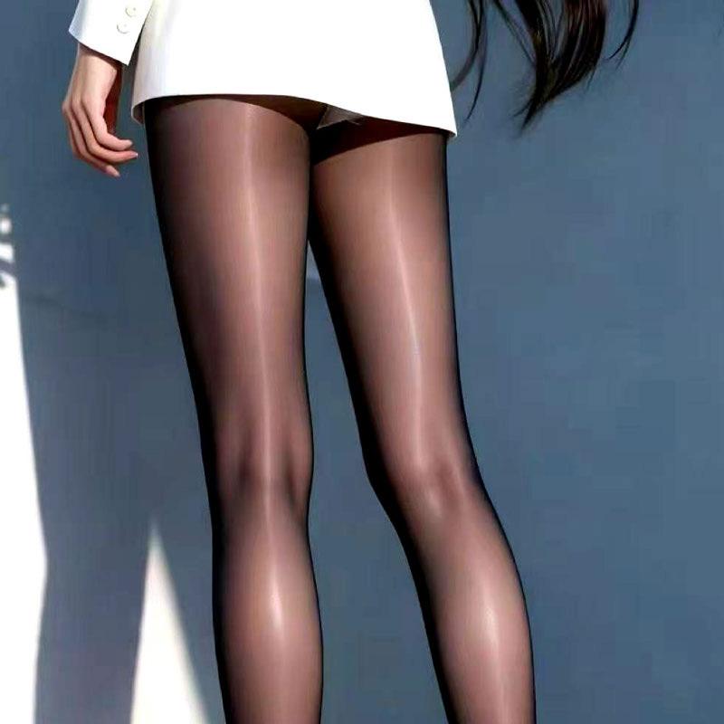 Women'S Pantyhose 8D Leggings Oil Shiny Glossy Tights High Elastic Shaper Wear Lingerie