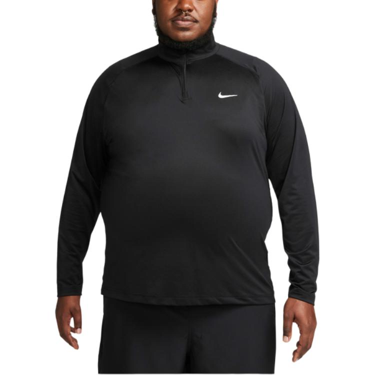 Nike Ready Dri-FIT Solid Quick-Dry Long Sleeve T-Shirt Men tops Black DV9811-010
