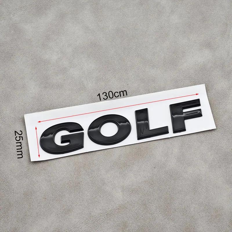 Dla VW Volkswagen Jetta MK5 Golf 3D ABS Chrom Czarny Logo GOLF Emblemat Litery Naklejka Odznaka Tylnej Klapy Samochodu Dla Volkswagen VW Gol