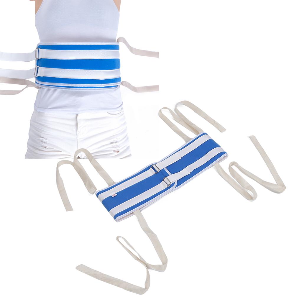 Bed Restraint Strap Composite Cloth Soft Comfortable Breathable Waist Restraint Belt for Elderly Patient