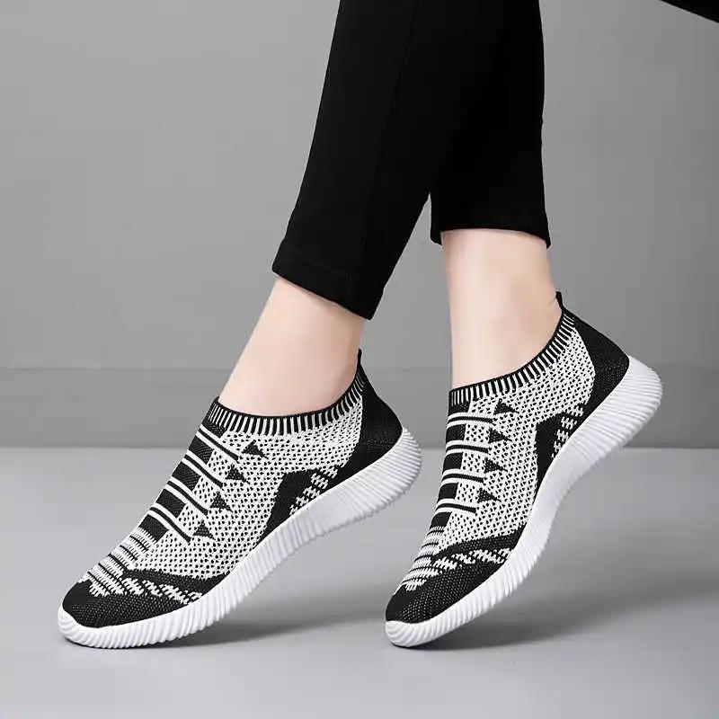 Leichte Outdoor Damen Leoparden Schuhe Tennis Frühling Herbst Sneaker Schwarz Slipper Frau Sport Neue Universelle Marken