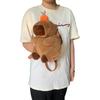 Capybara Plush Crossbody Bag Cute Capibara Anime Shoulder Bag Soft Stuffed Cartoon Fluffy Mini Knapsack Bag Birthday Gift