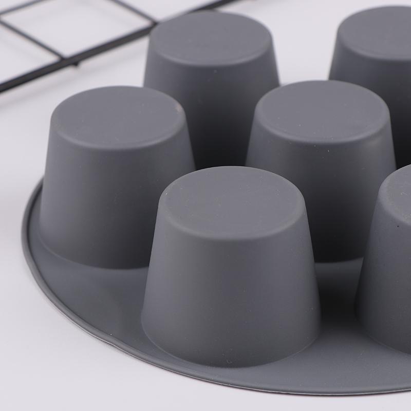 Seven-Hole Air Fryer Silicone Pad Griddle Plate Baking Tray Holder Tray Pan Accessories Silicone Cake Mold Kitchen Supplies Tool