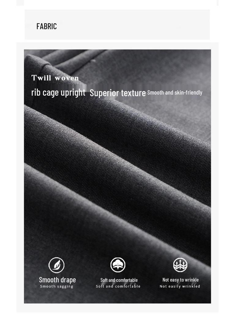 Women's Gray Wide-Leg A-Line Pants - Spring/Summer 2025 Collection, High-End, Loose, and Drapey Style.