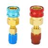 R1234yf Quick Couplers Kit Brass R1234YF to R134A Quick Coupler Adapter for Car Conditioner AC Charging