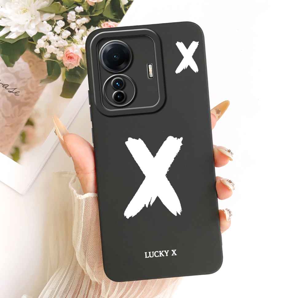 

For vivo S15e 5G V2190A Case Simple Design Letters A-Z Silicone Back Cover For Vivo S15e VIVO S15E 5G 6.44 Protection Shell vivo S15e 5G