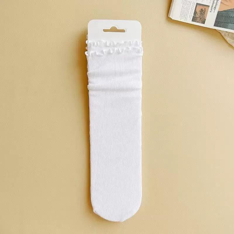 10 Pairs of Girls Summer Lovely Fungus Lace In The Tube Pile Ice Ice Socks