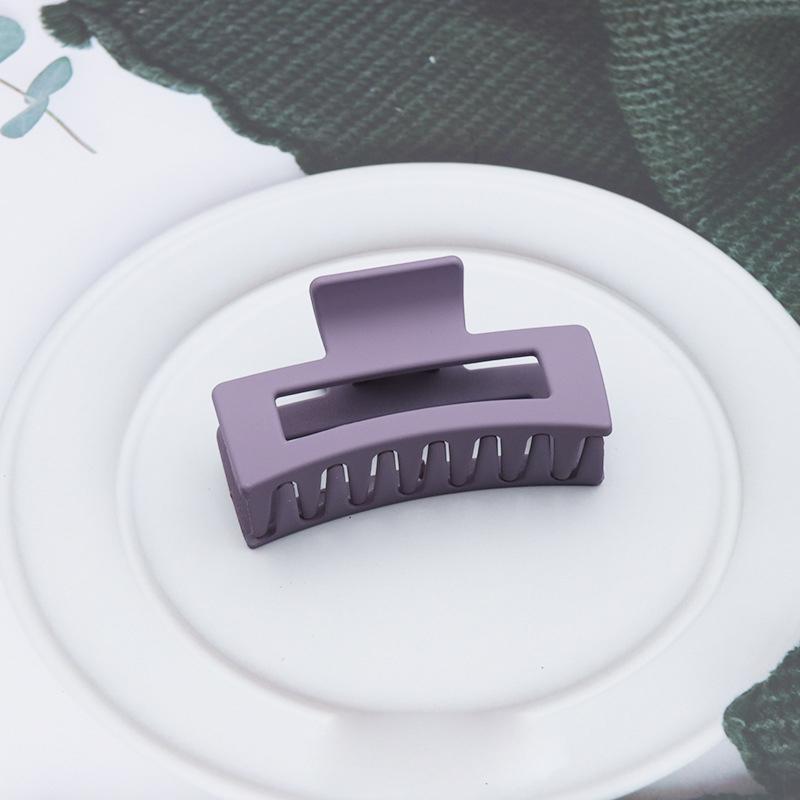 Garras de Cabelo Quadradas de Plástico para Mulher Presilhas de Cabelo 8,5cm/3,35in Tamanho Grande Sólido Barrete Presilhas de Cabelo Caranguejo Acessórios de Cabelo da Moda