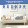 Adjustable PVC Inflatable Leg Pillow for Circulation and Elevation - Dual-Use for Home and Travel