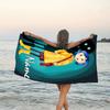 1pc Coraline1 Beach Towel with Custom Name, Beach/Swimming/Bath/Picnic/Camping Towel, Suitable for Seaside Beaches