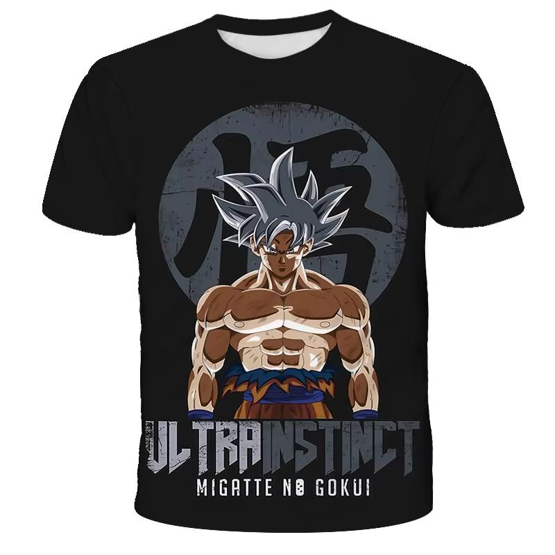 2026 Summer Dragon Ball T Shirt Kids Tops Tee Anime Figures Son Goku Super