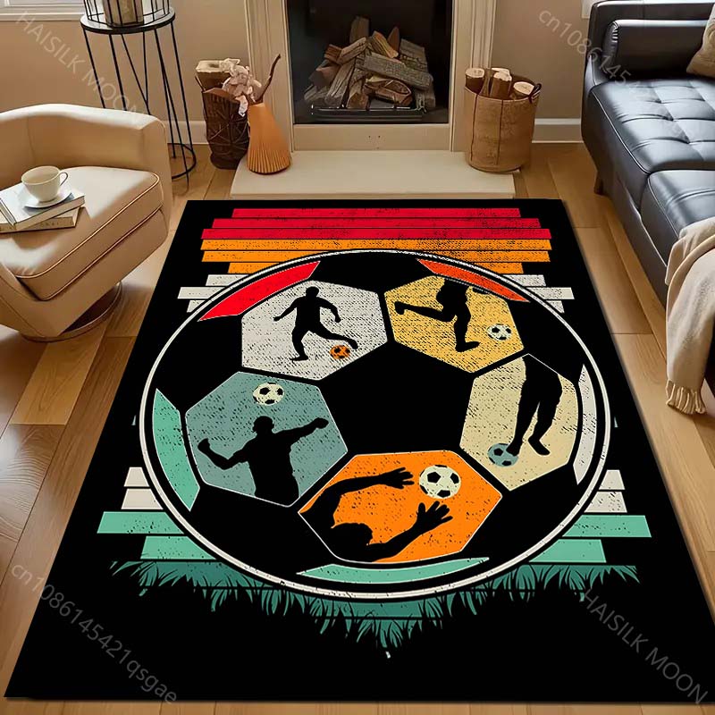 

Personalized Football Game Print Carpet for Bedroom Living Room Bedside Sofa Floor Mat Modern Home Decor Area Rug Gifts 40x60cm (16x24in)