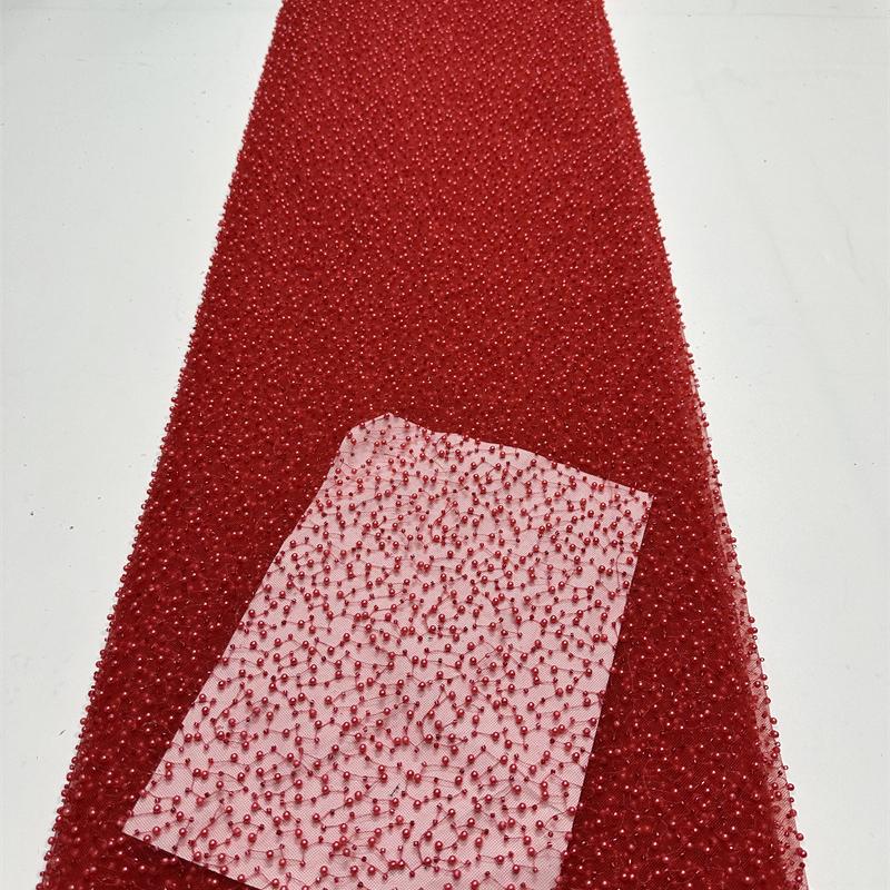 1yard Sequin Embroidery Fabric for Wedding Dress DIY Sewing Elegant Embroidered Beaded Lace Fabric Glitter Evening Dress Cloth