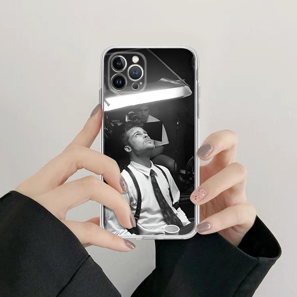 Classic Star B-Brad Pitt Phone Case Silicone Soft For Iphone 16 15 14 13 12 11 Pro Mini XS MAX Plus X Cover
