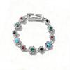 Vintage Western Geometric Bracelet Women'S Premium Ethnic Style Emerald Bracelet Elegant Flower Bracelet Jewelry