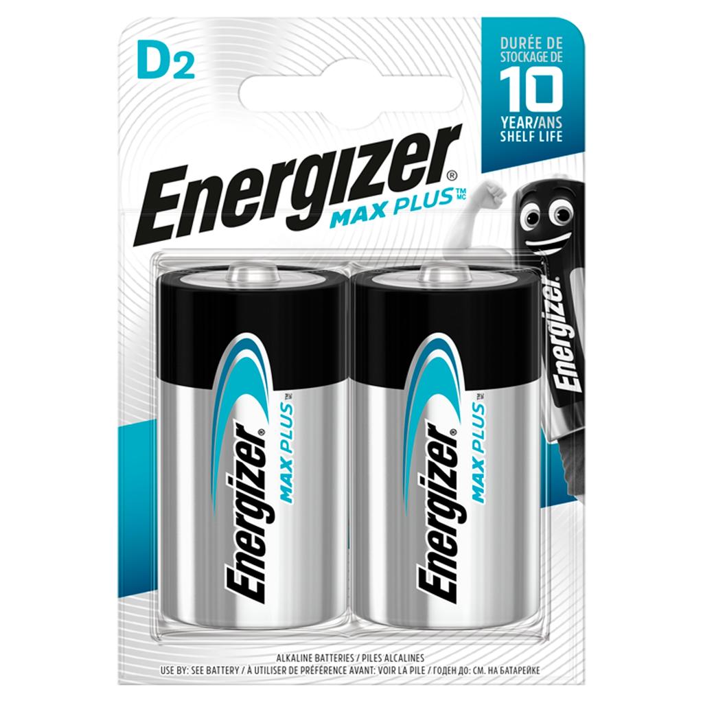 Bateria alkaliczna Energizer Max Plus D / LR20 - 2 sztuki (blister)