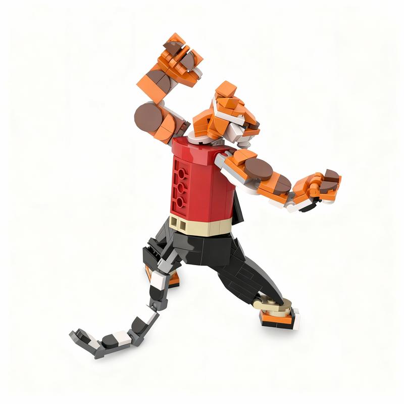 204pcs MOC Master Tigress Freestyle Model Building Blocks Construction Toy Christmas Gifts DIY Creative Idea Education Birthday