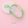 Mini Waterproof PVC Zipper Earphone Case & Cable Organizer with Hanging Buckle