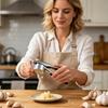Kitchen Aluminum Alloy Garlic Press Grinder - Rust Proof Garlic Mincer Garlic Crusher Manual Ginger Juicer Kitchen Tools