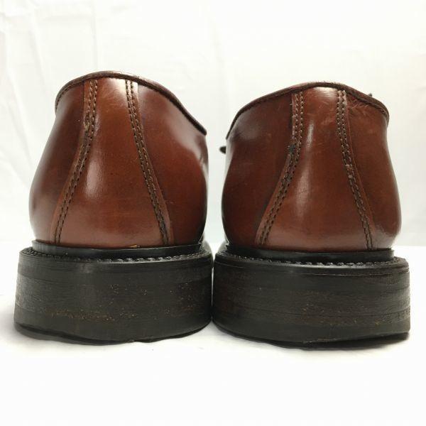 Vintage 80s-90s ANTICA CUOIERIA Made In Italy Handmade Plain Toe Shoes Brown Size 41 (26.0)(USED)