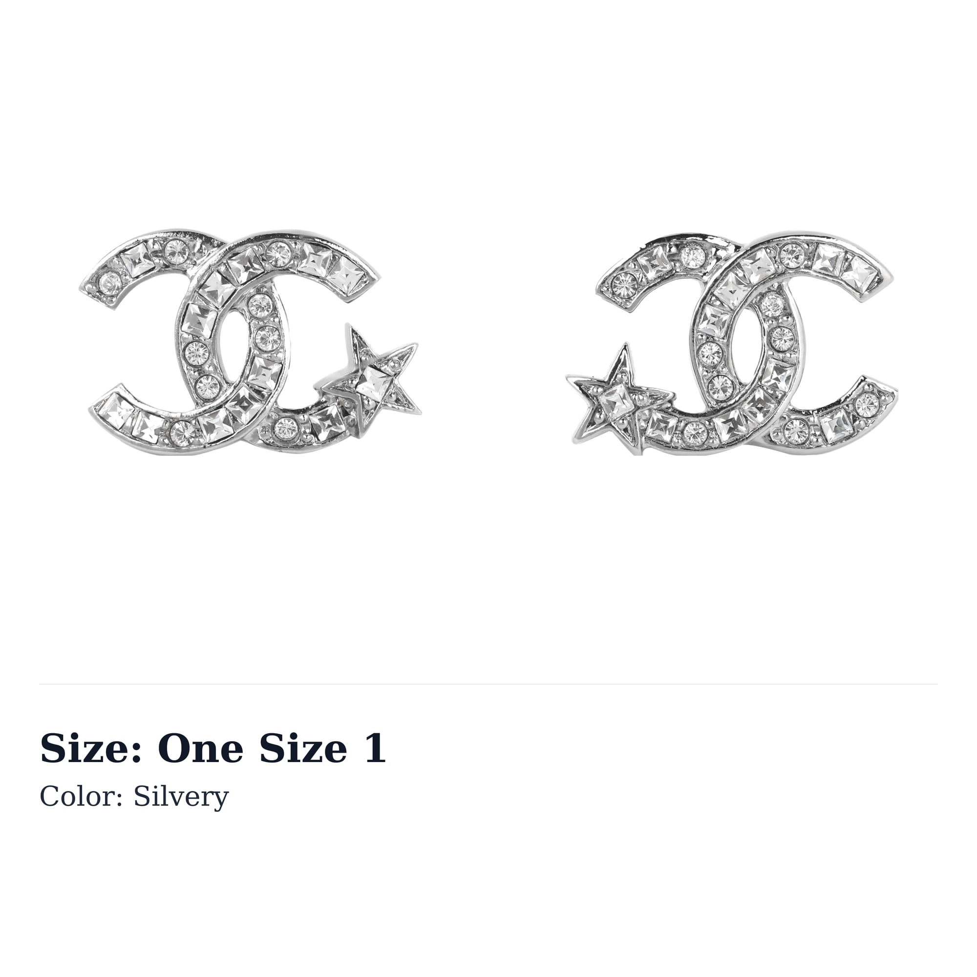 CHANEL Silver Stud Earrings Women`s AB6202-B05633-NC451