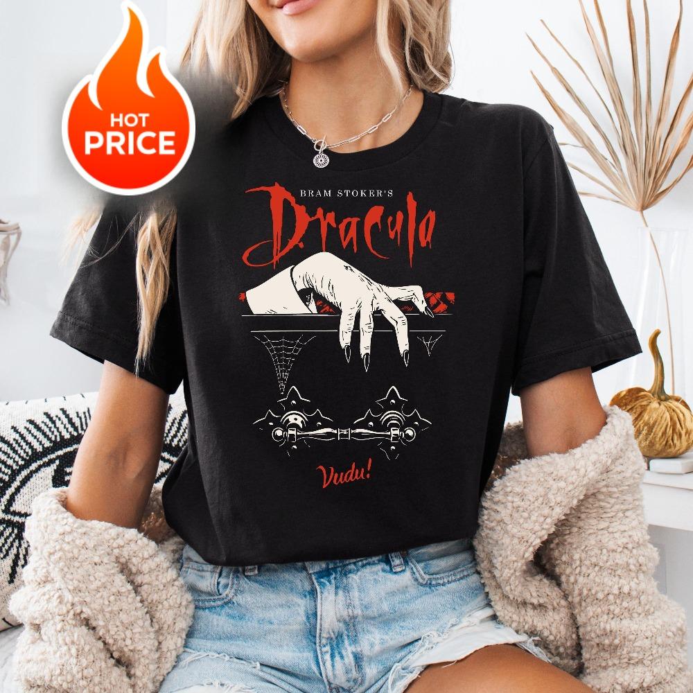

Bram Stokers Dracula Tshirt Gothic horror movie Tshirt unisex pure cotton crew neck short sleeve t shirt Women 4XL