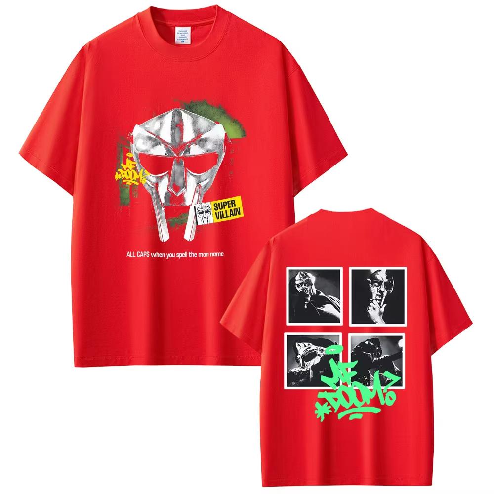 

Rapper Mf Doom Madvillainy The Illest Villain Graphic T-shirts Men Women Hip Hop Oversized T Shirt Male High Quality Cotton Tees 4XL