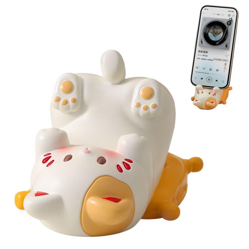 Resin Glasses Storage Holder Lying Cat Shape Desktop Ornaments Cute Phone Holder Home Decor