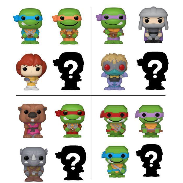 Figurine Bitty Pop! - Tortues Ninja - Pack De 4 1 Aléatoire