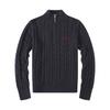 ZYLLO Classic High Zip Knitted Sweater Youth Trend Long Sleeve for Autumn Daily Wear