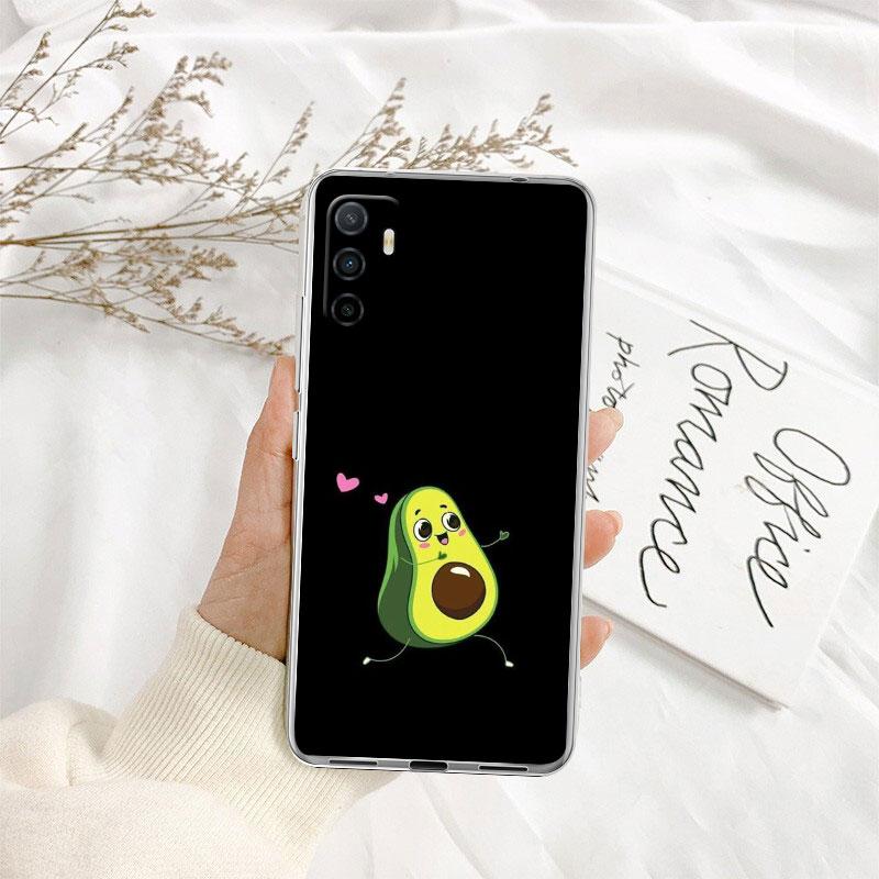 IK8 Avocado fruit art Transparent Phone Case for Motorola Moto Edge 20 30 40 50 S30 Fusion Ultra Pro Neo Lite + G200 G23