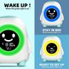 Cute Penguin LED Alarm Clock 12/24H Snooze Mode RGB Night Light Table Nap Timer Sleep Trainer Bedroom Birthday Gift for Kids