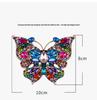 Vintage Inlaid Diamond Butterfly Brooch - Elegant Retro Insect Pin for Women