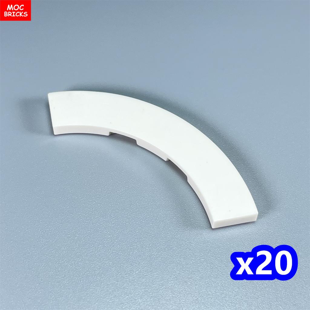 Non-Toxic Moc Bricks Window Fence Arch White Winter Snow Horse Figure City Architectural Church Accessories Children Christmas Toys