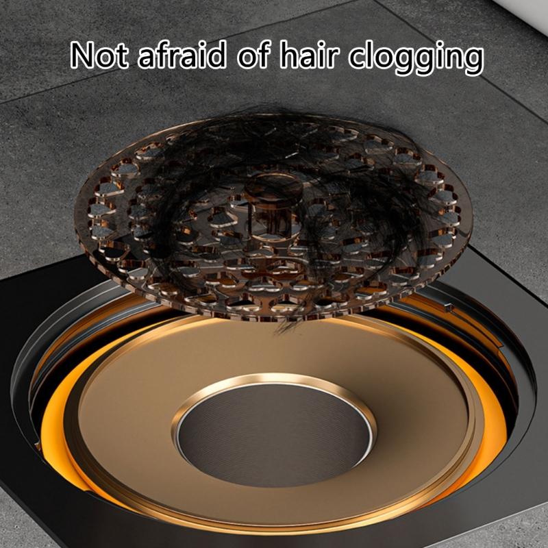 Extended Floor Drain Cores Antiodor Drainer Shower Strainer Cover AntiBlocking Round Floor Strainer Hair Catcher