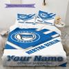 Name Custom Hertha BSC Logo Pattern Bedding Set Quilt Cover Pillowcase Home Decor Gift (1 * Duvet Cover + 2 * Pillowcase, Without Core)