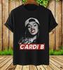 Rare Cardi B Signature Gift For Fan Black All Size Funny T-Shirt