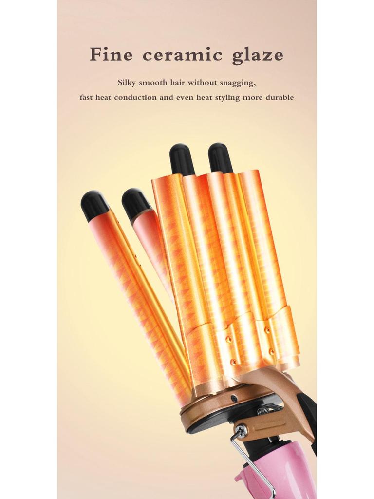 Hot Selling 5-Stick Wave Hair Curler: Large Tube Water Wave Hair Styler