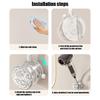 Suction Cup Lazy Hair Dryer Curling Wand Storage Rack Bathroom Toilet Punch-Free Bracket Straight Hair Storage Hair Dryer Rack