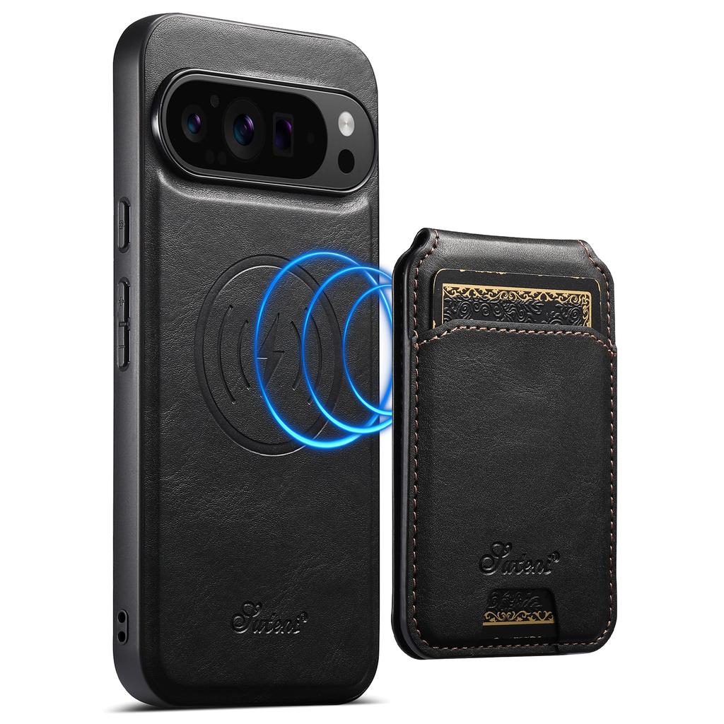 SUTENI H15 For Google Pixel 10 Pro XL Case Compatible with MagSafe Detachable Card Holder Phone Cover