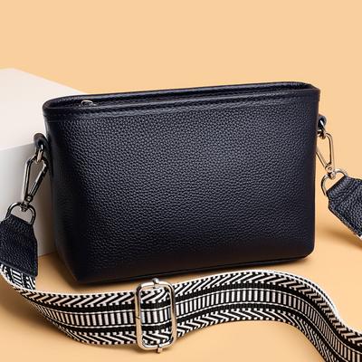 Luxus einfarbig leder frauen taschen rindsleder schulter messenger tasche aus echtem leder feminine damen tasche